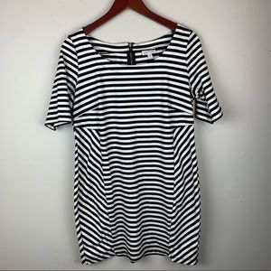 A pea in a pod striped maternity dress